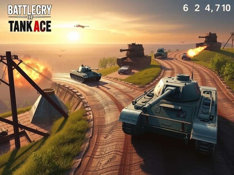 Battlecry Tank Ace gameplay screenshot showing tank battle